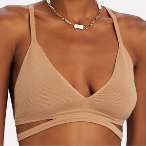 Dion Lee Merino Wool Camel Bralette NWT